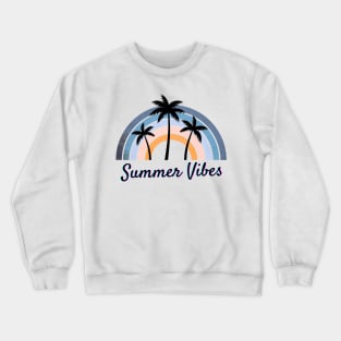 Summer Vibes Retro Style Crewneck Sweatshirt